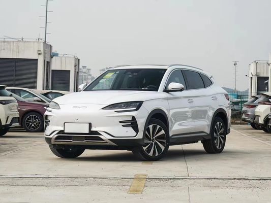 2024 모델 Byd 송 플러스 EV 605km 최고 버전 오토 SUV 흰색 전기 자동차 스마트 중고