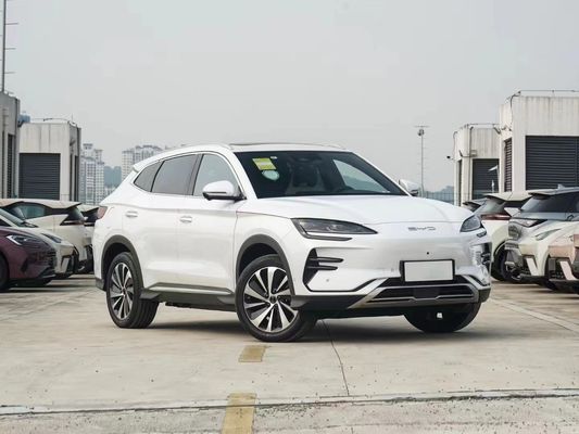 2024 모델 Byd 송 플러스 EV 605km 최고 버전 오토 SUV 흰색 전기 자동차 스마트 중고