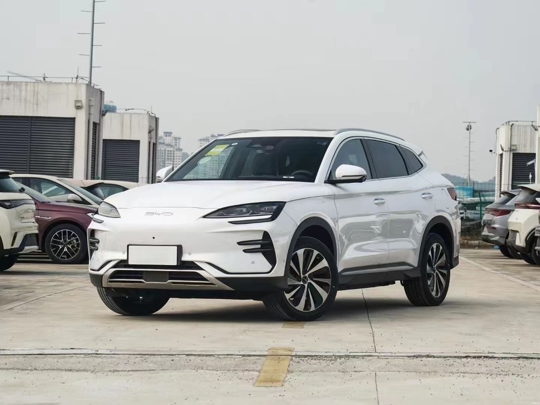 2024 모델 Byd 송 플러스 EV 605km 최고 버전 오토 SUV 흰색 전기 자동차 스마트 중고